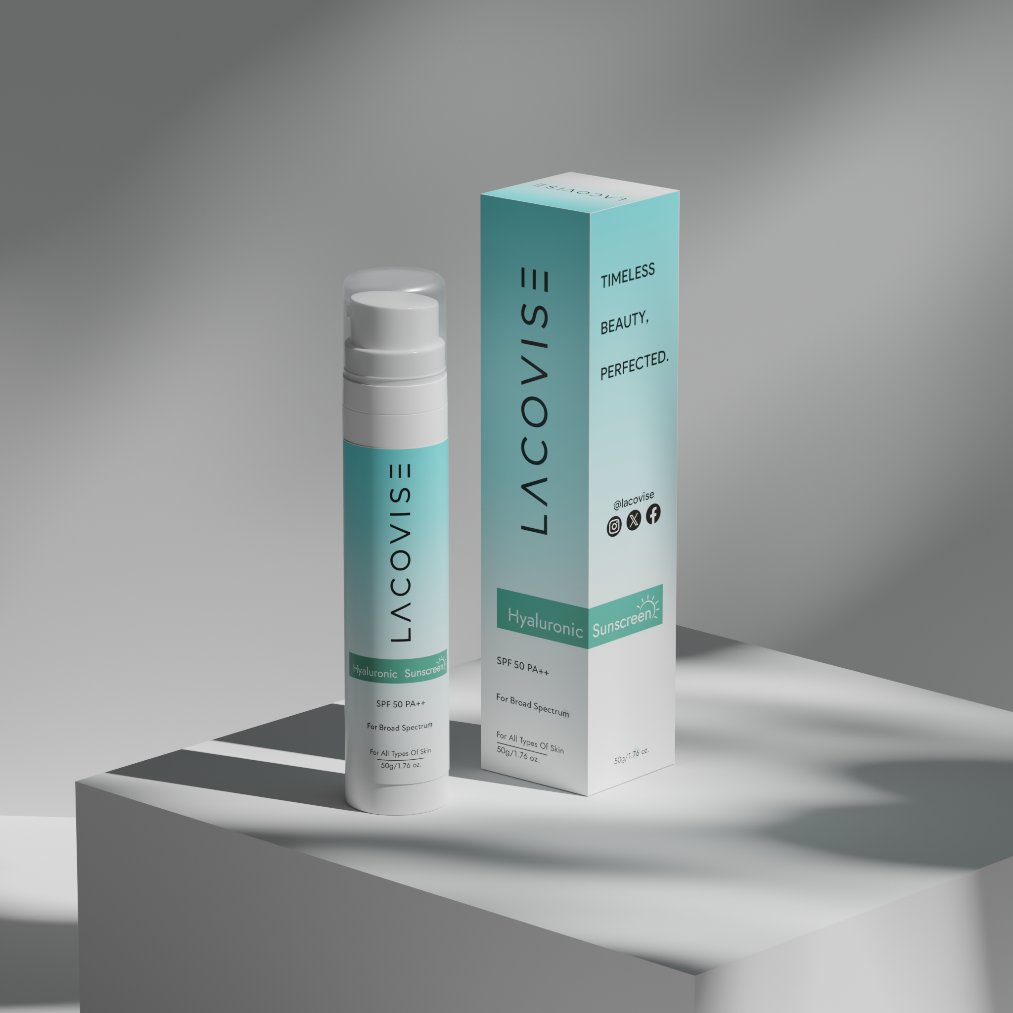 Lacovise Hyaluronic Sunscreen – SPF 50 PA++ – 50g